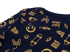 Name It dark sapphire bone brown skateboard sweatbluse